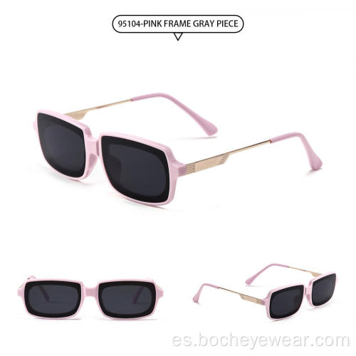 Gafas de sol retras modificadas para requisitos particulares de la sombra de las mujeres de acrílico del vintage de la moda del diseño